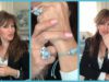 6 PIEZAS DE BISUTERIA, Collar, pulsera, 2 anillos,y 2 pares de pendientes(aretes)