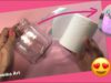 COMO RECICLAR UN FRASCO DE CRISTAL CON PAPEL HIGIÉNICO .. no te lo creerás!!! Precioso!!!
