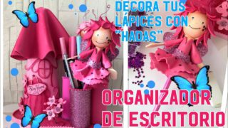 ORGANIZADOR PARA ESCRITORIO, con Goma Eva y cartón