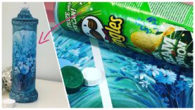 RECICLANDO UN ENVASE DE PATATAS