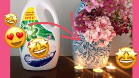 RECICLANDO UN ENVASE DE PLÁSTICO