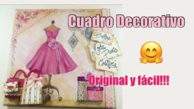 COMO HACER UN CUADRO DECORATIVO CON PIEZAS DE PAPEL