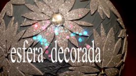 Como hacer una bola de porexpan decorativa ***DIY***