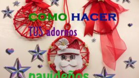 DIY  adornos de navidad para nuestro árbol, preciosos.
