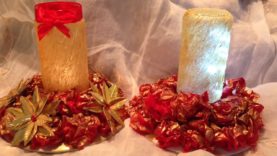 DIY🌺 centro de Navidad, por 1 euro , paso a paso