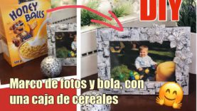 Manualidades fáciles  MARCO DE LUJO CON UNA CAJA DE CEREALES ,Idea reciclando, DIY