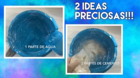 2 MANUALIDADES CON CEMENTO PARA EL BAÑO PRECIOSAS