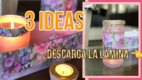 3 ideas de RECICLAJE Cartón, frascos y una botella