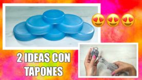 2 IDEAS DE MANUALIDADES CON TAPONES QUE TIENES EN CASA