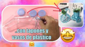 NO TE LO vas a CREER ! 3 Tapones y vasos de plástico , Precioso !