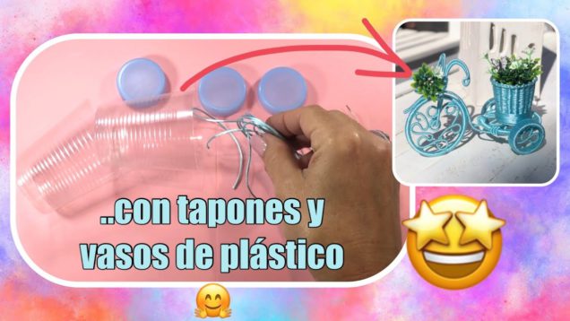 NO TE LO vas a CREER ! 3 Tapones y vasos de plástico , Precioso !