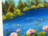 Técnica Fácil de Pintura Acrílica 7 Nenúfares y flores de loto imagen destacada