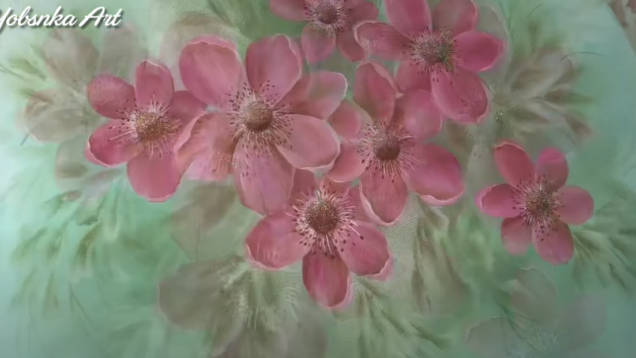 como pintar flores de forma facil
