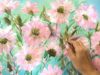 como pintar flores tecnica con acrilico te sorprendera