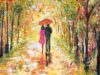 como pintar una pareja paseando