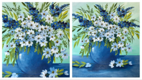 img como pintar flores paso a paso y tecnica