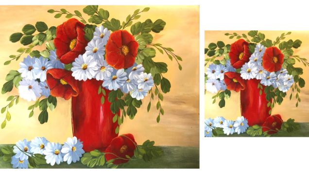 como pintar flores yo te enseño