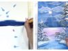 bosque con nieve