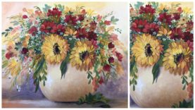 Técnica Pintura Acrílica Aprende a Pintar Flores espectaculares