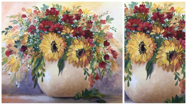 Técnica Pintura Acrílica Aprende a Pintar Flores espectaculares