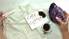 cafe una col y camiseta