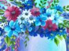 como pintar flores paso a paso