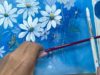 pintando flores con acrilico paso a paso