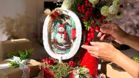 NO SABES CÓMO DECORAR en NAVIDAD Haz CENTRO de MESA con RECICLAJE